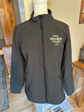Hard Rock Cafe Tampa Black Utility Jacket for Women